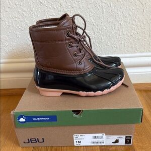 JBU Brown and Black Waterproof Boots